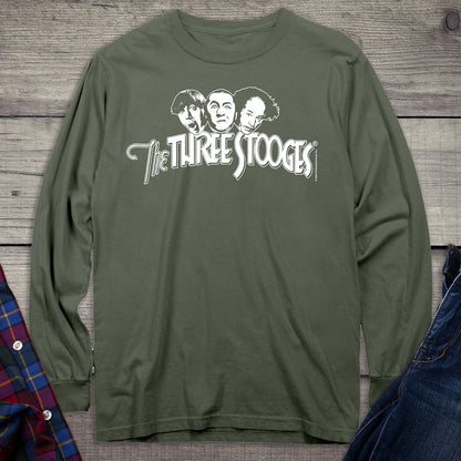 The Three Stooges Logo Long Sleeve Tee