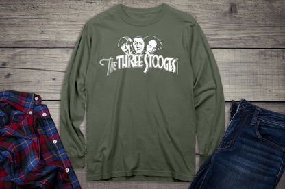 The Three Stooges Logo Long Sleeve Tee