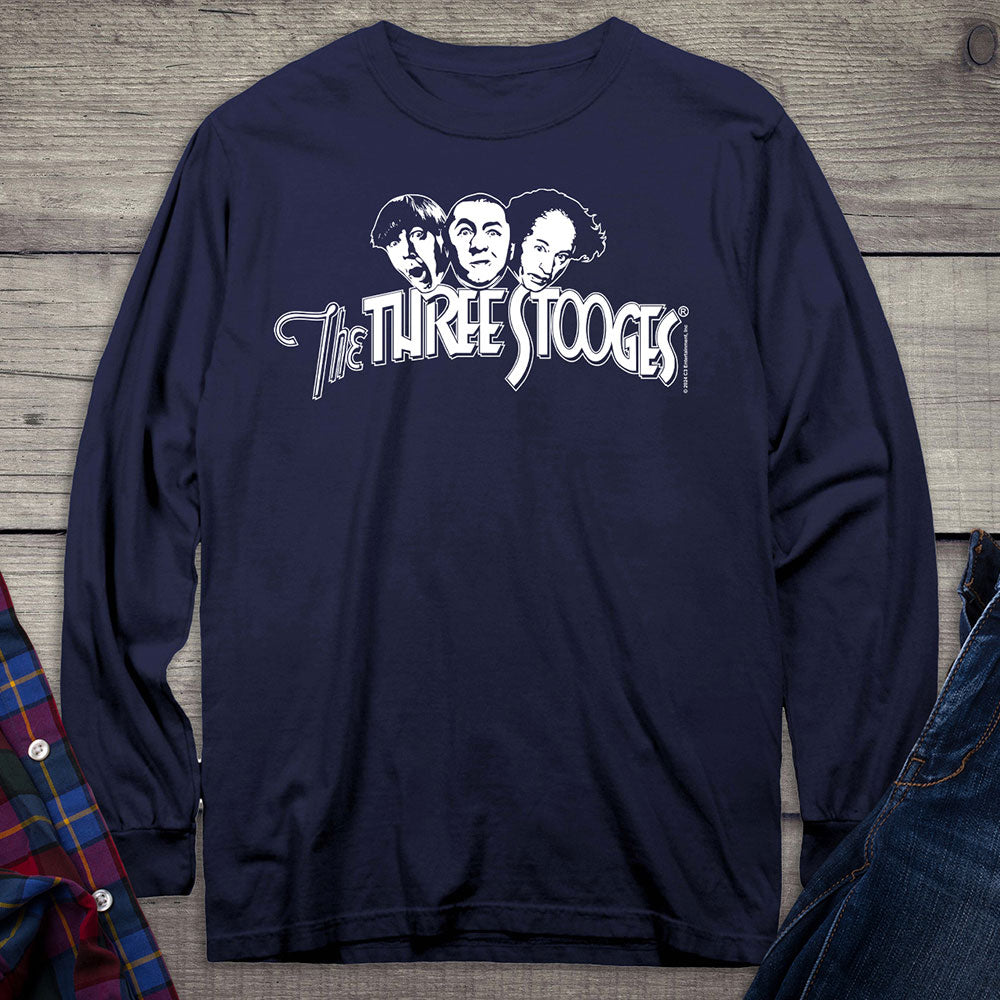 The Three Stooges Logo Long Sleeve Tee