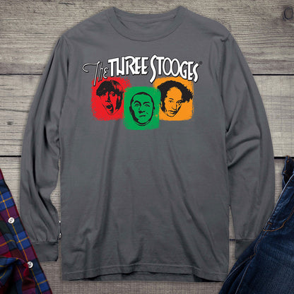 Colorful Stooges Long Sleeve Tee