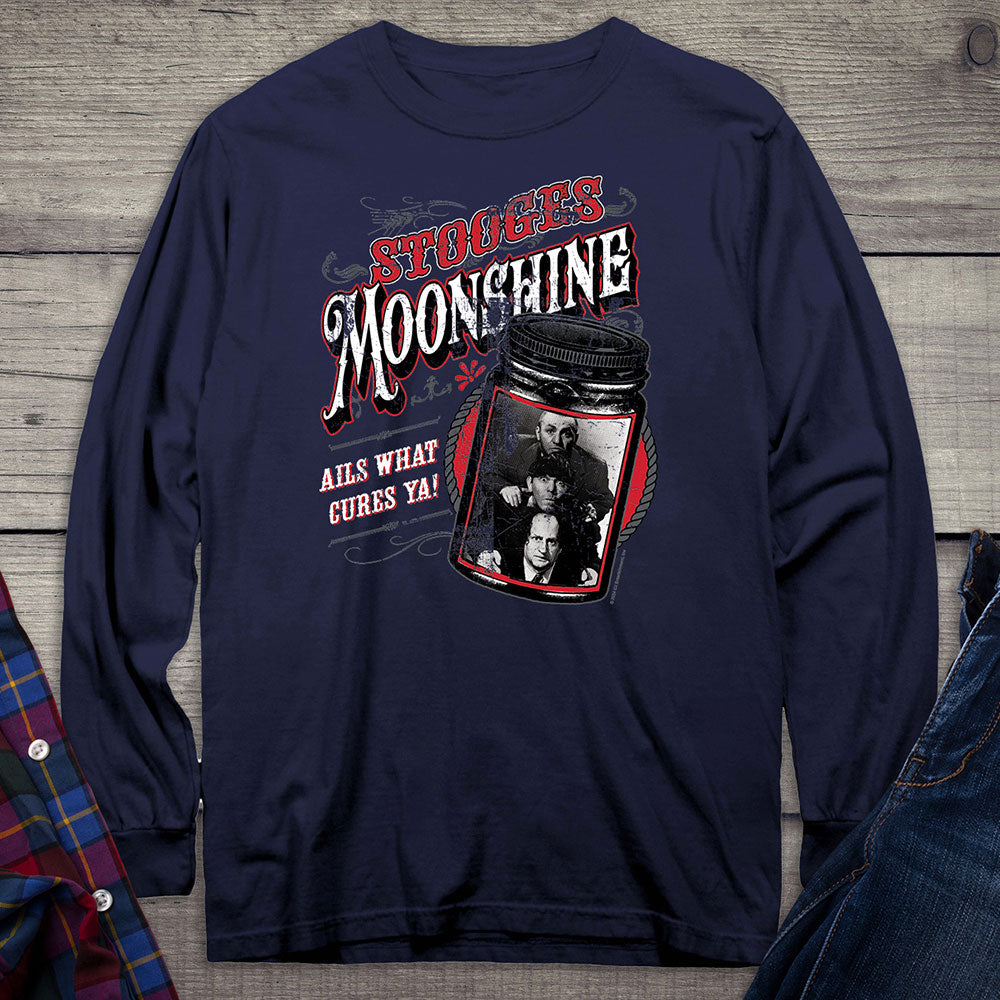 Stooges Moonshine Long Sleeve Tee