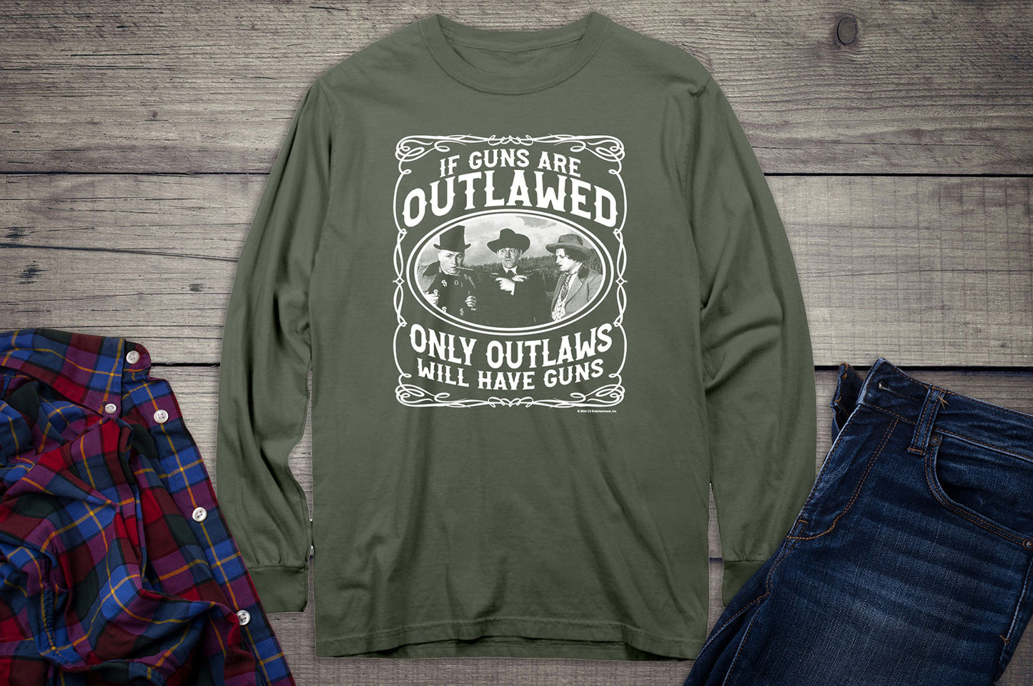 Stooges Outlaws Long Sleeve Tee