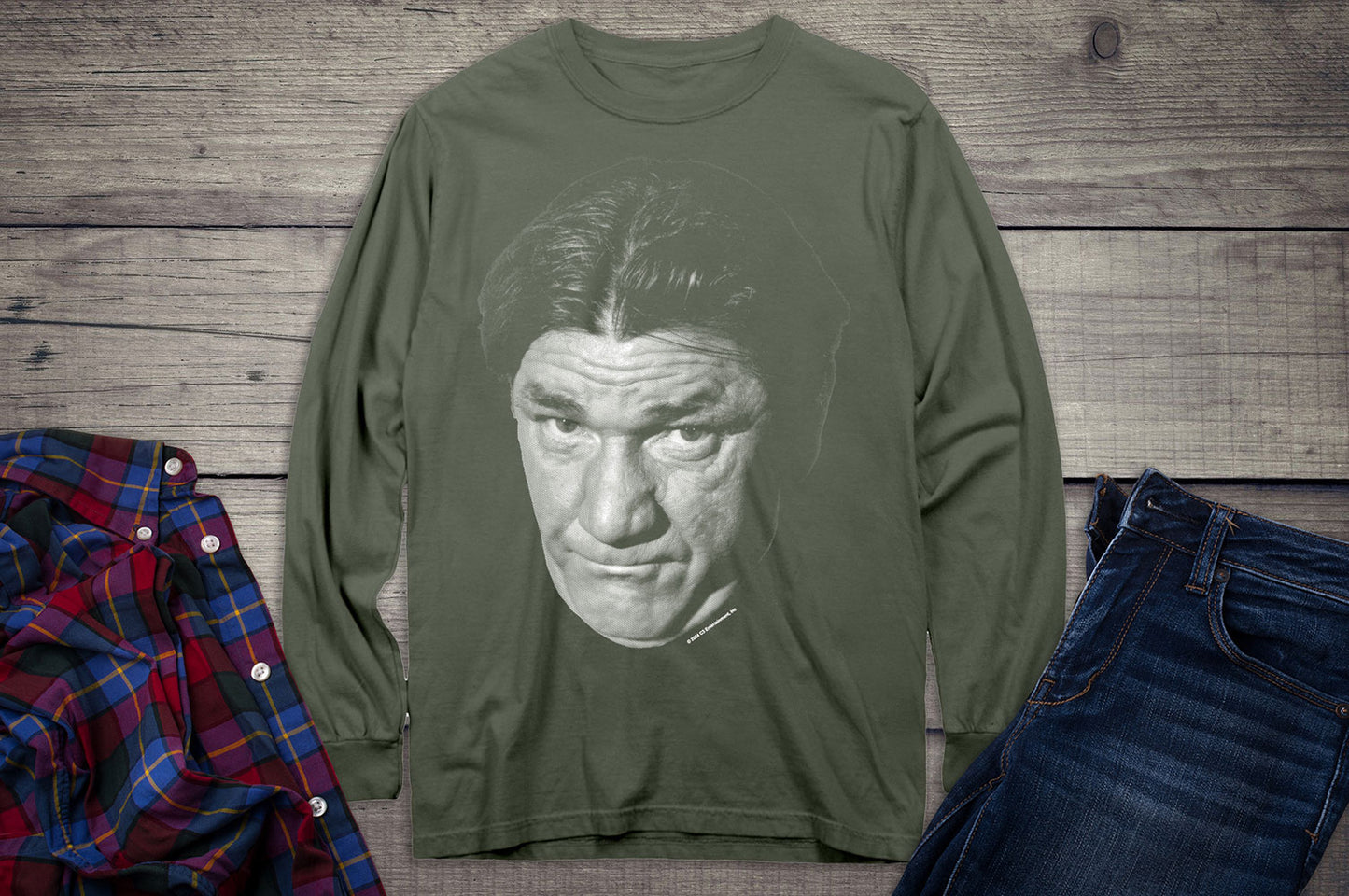 Shemp Face Long Sleeve Tee