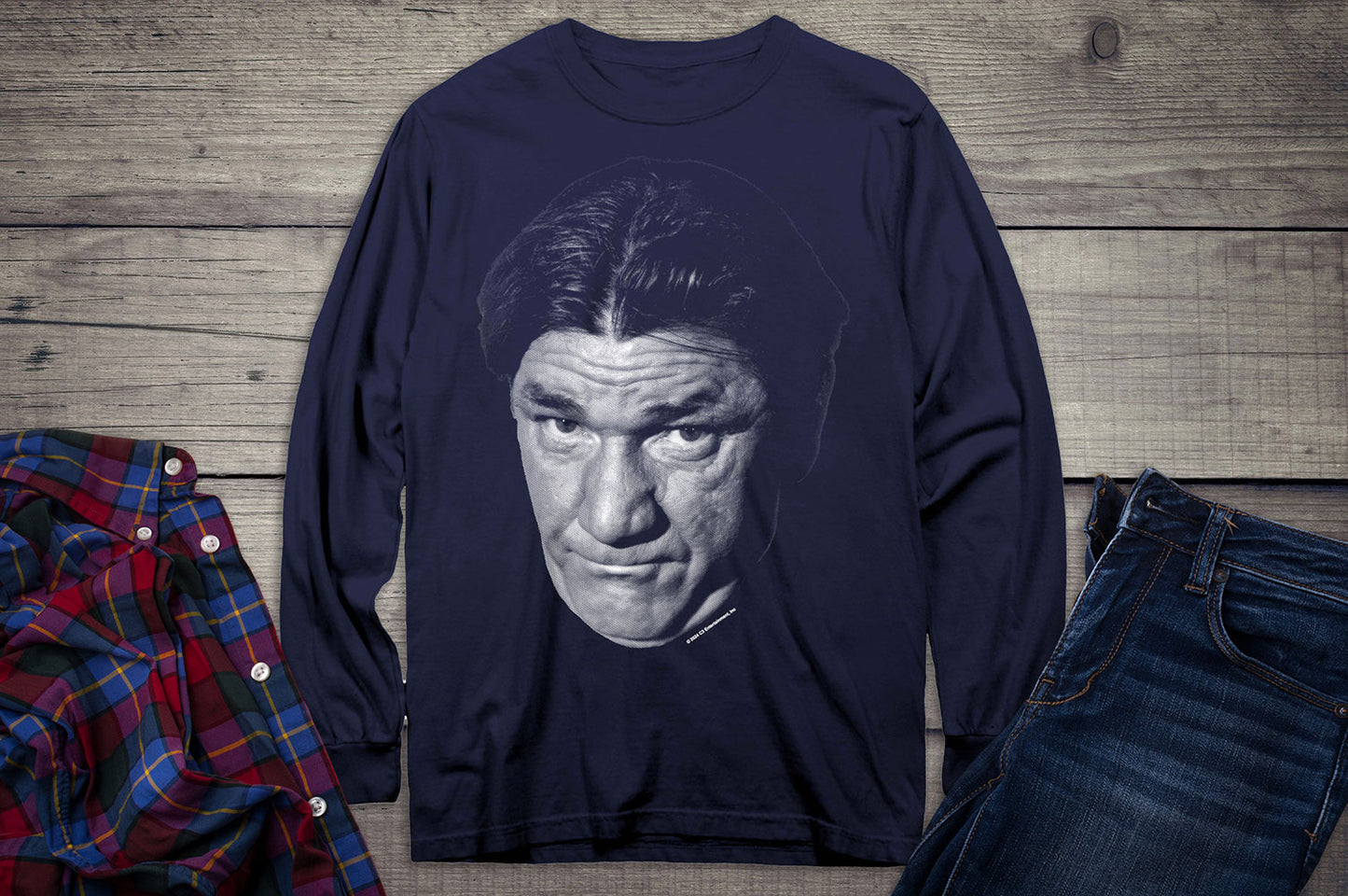 Shemp Face Long Sleeve Tee