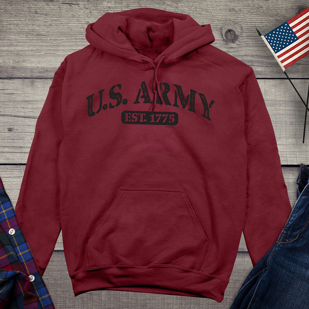 Army Est Black Hoodie