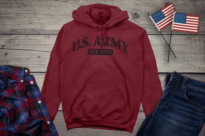 Army Est Black Hoodie