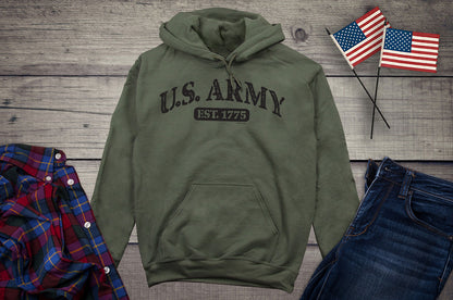 Army Est Black Hoodie