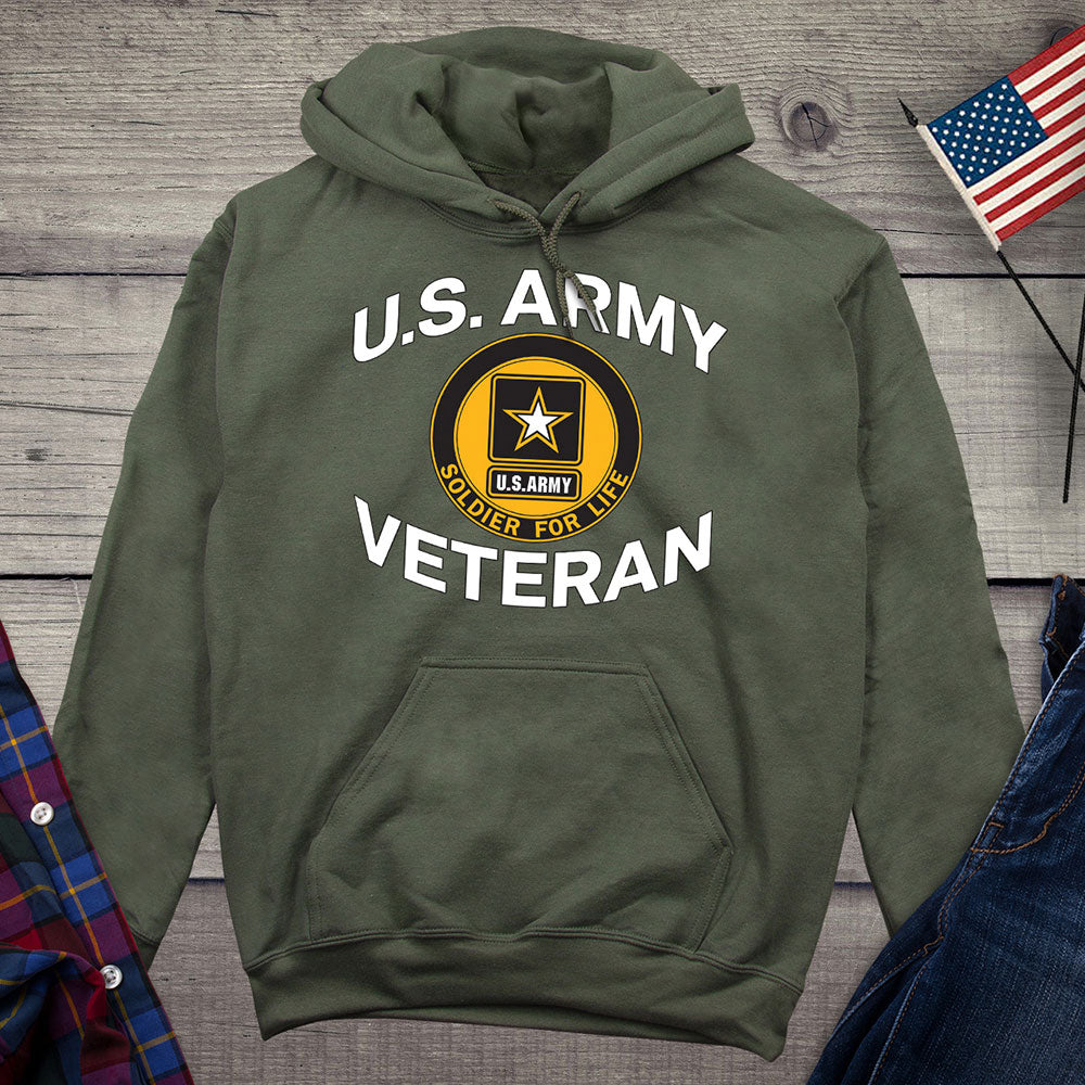 Army Veteran Circle Hoodie