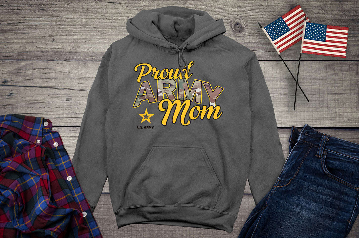 Proud Army Mom Hoodie