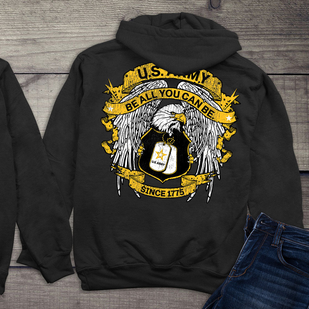 Army Eagle Tags Hoodie