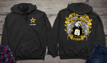 Army Eagle Tags Hoodie