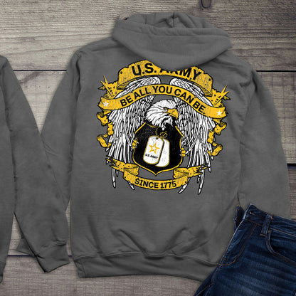 Army Eagle Tags Hoodie