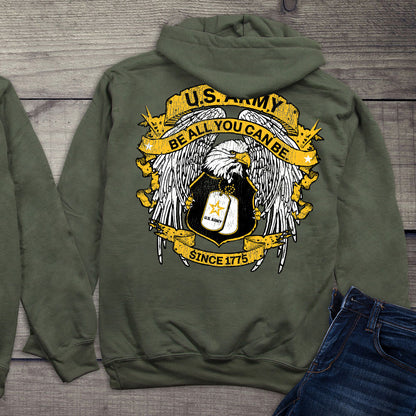 Army Eagle Tags Hoodie