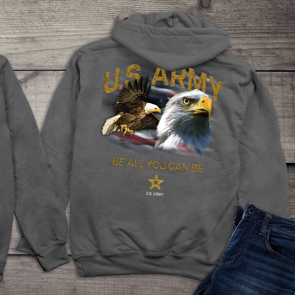 Army Eagles Flag Hoodie