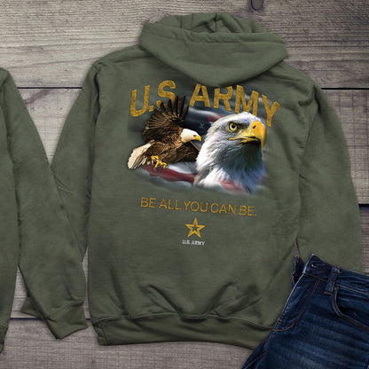 Army Eagles Flag Hoodie