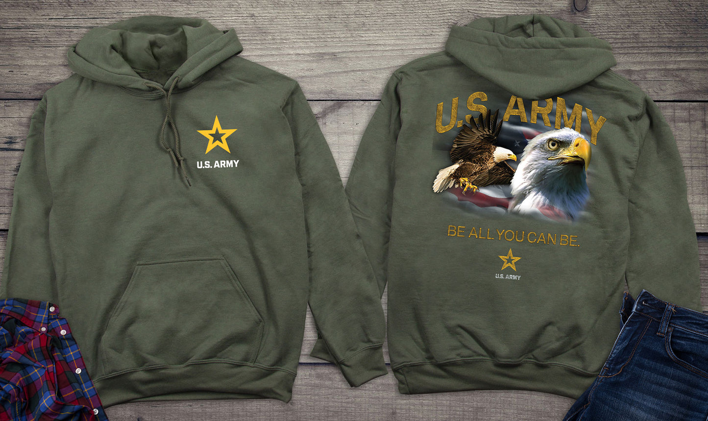 Army Eagles Flag Hoodie