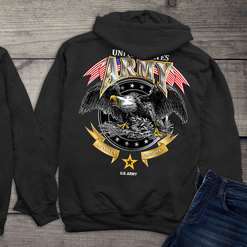 United States Armed Forces Hoodie US Army Loyalty Respect Sweatshirt Artopia