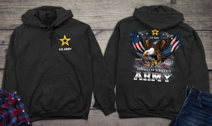 US Army Eagle and Flag Hoodie