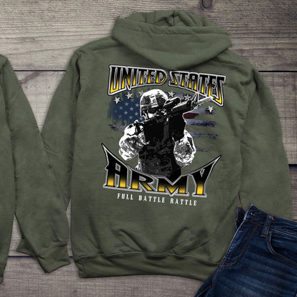 US Army Full Battle Rattle Hoodie