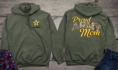 US Army Proud Army Mom Hoodie