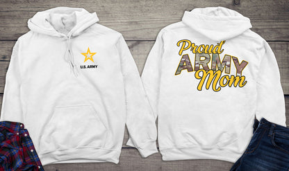 US Army Proud Army Mom Hoodie