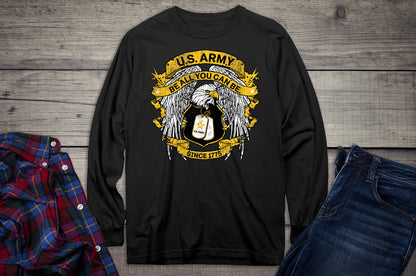 United States Army Eagle Tags Long Sleeve Shirt