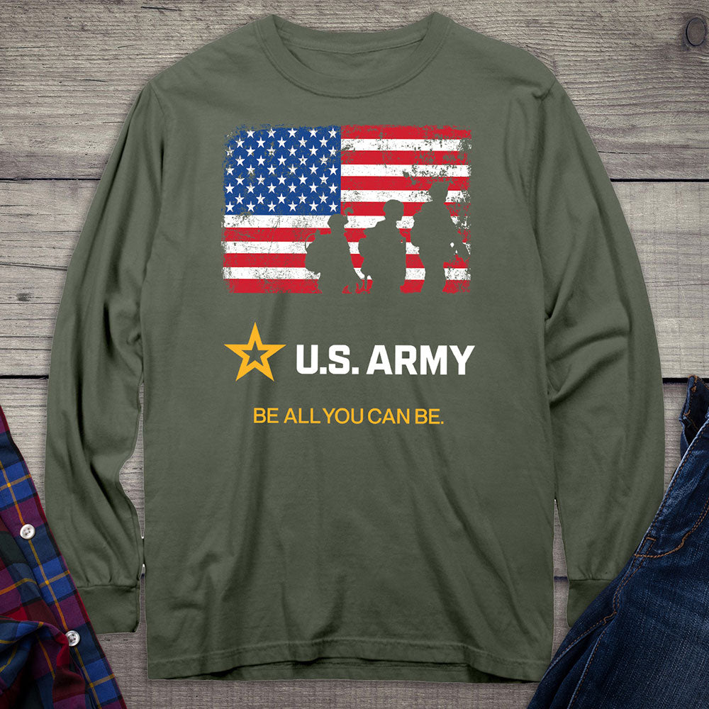 United States Army Soldiers Flag Long Sleeve Shirt