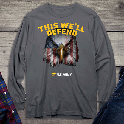 United States Army This We'll Defend Eagle Long Sleeve Shirt