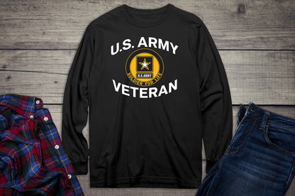 United States Army Veteran Circle Long Sleeve Shirt