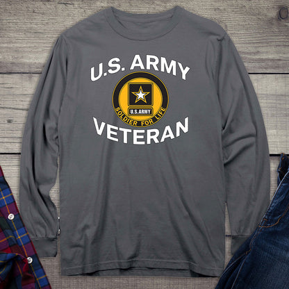 United States Army Veteran Circle Long Sleeve Shirt