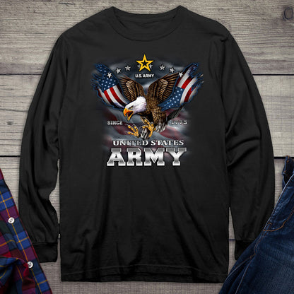 United States Army Eagle & Flag Long Sleeve Shirt