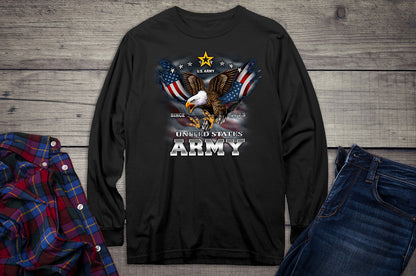 United States Army Eagle & Flag Long Sleeve Shirt