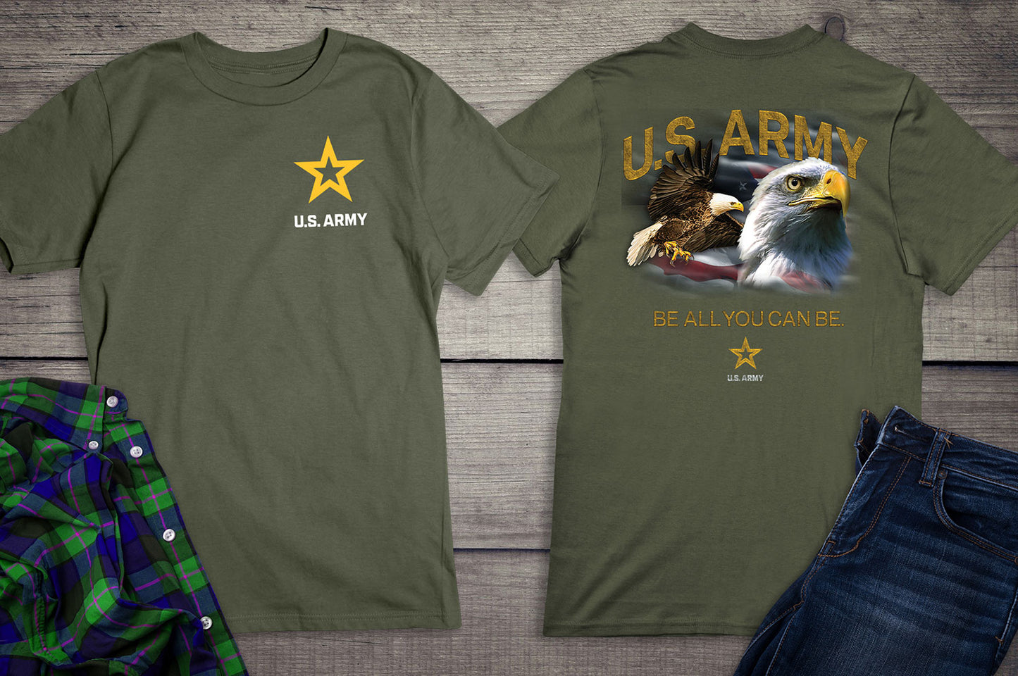 U.S. Army Eagles Flag T-Shirt