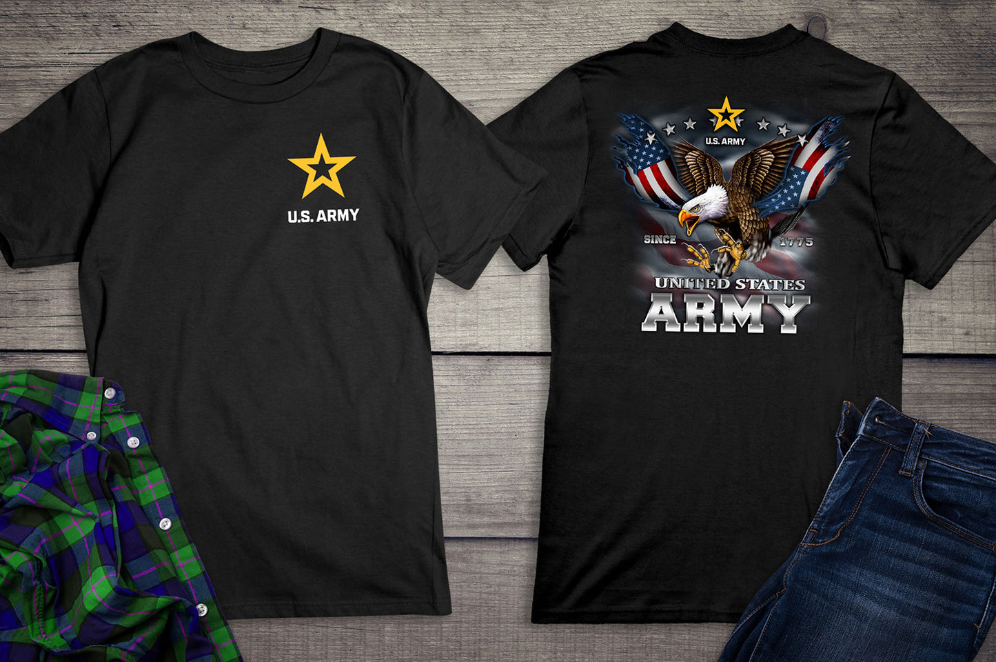 U.S. Army Eagle & Flag T-Shirt