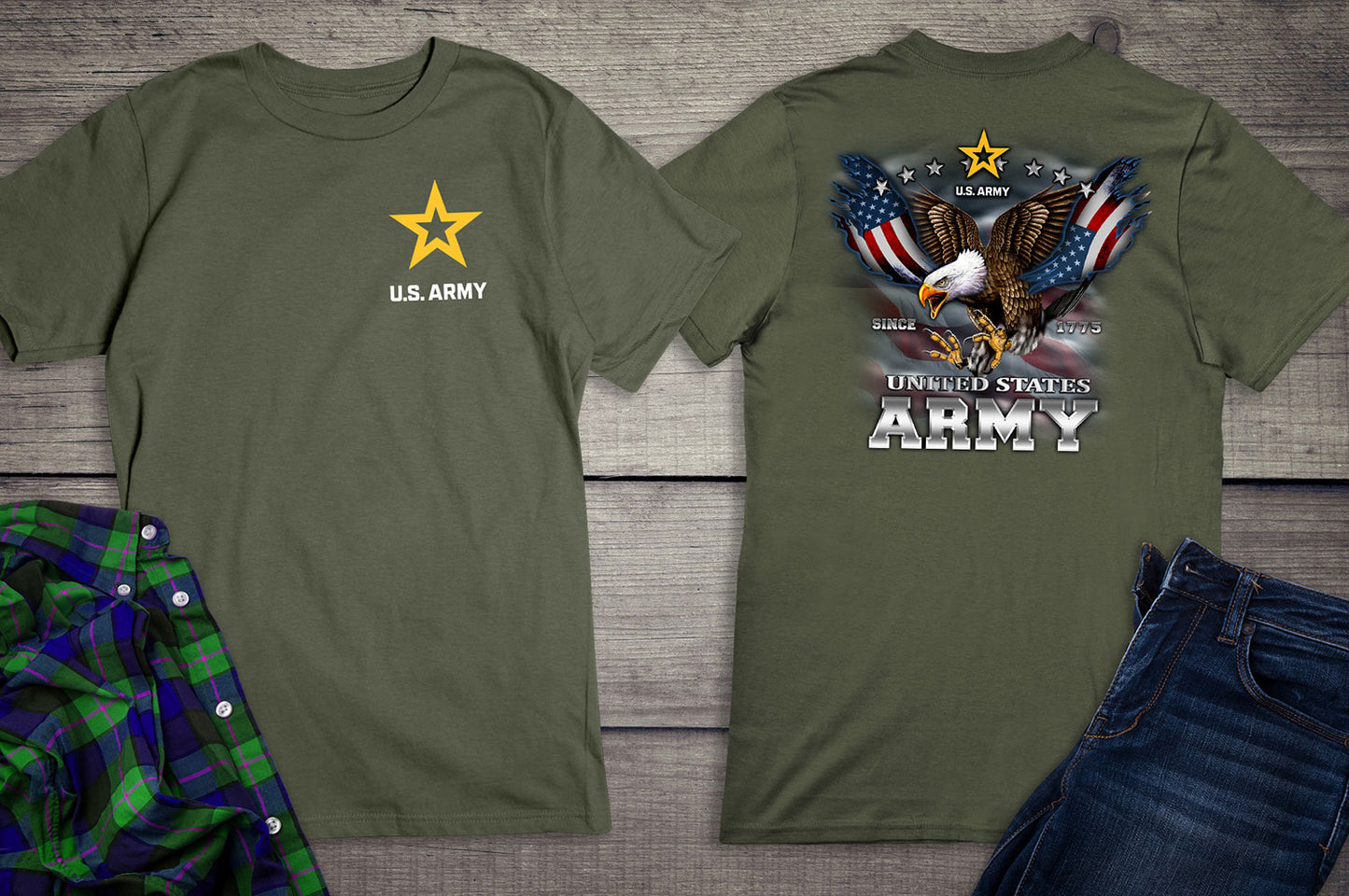 U.S. Army Eagle & Flag T-Shirt