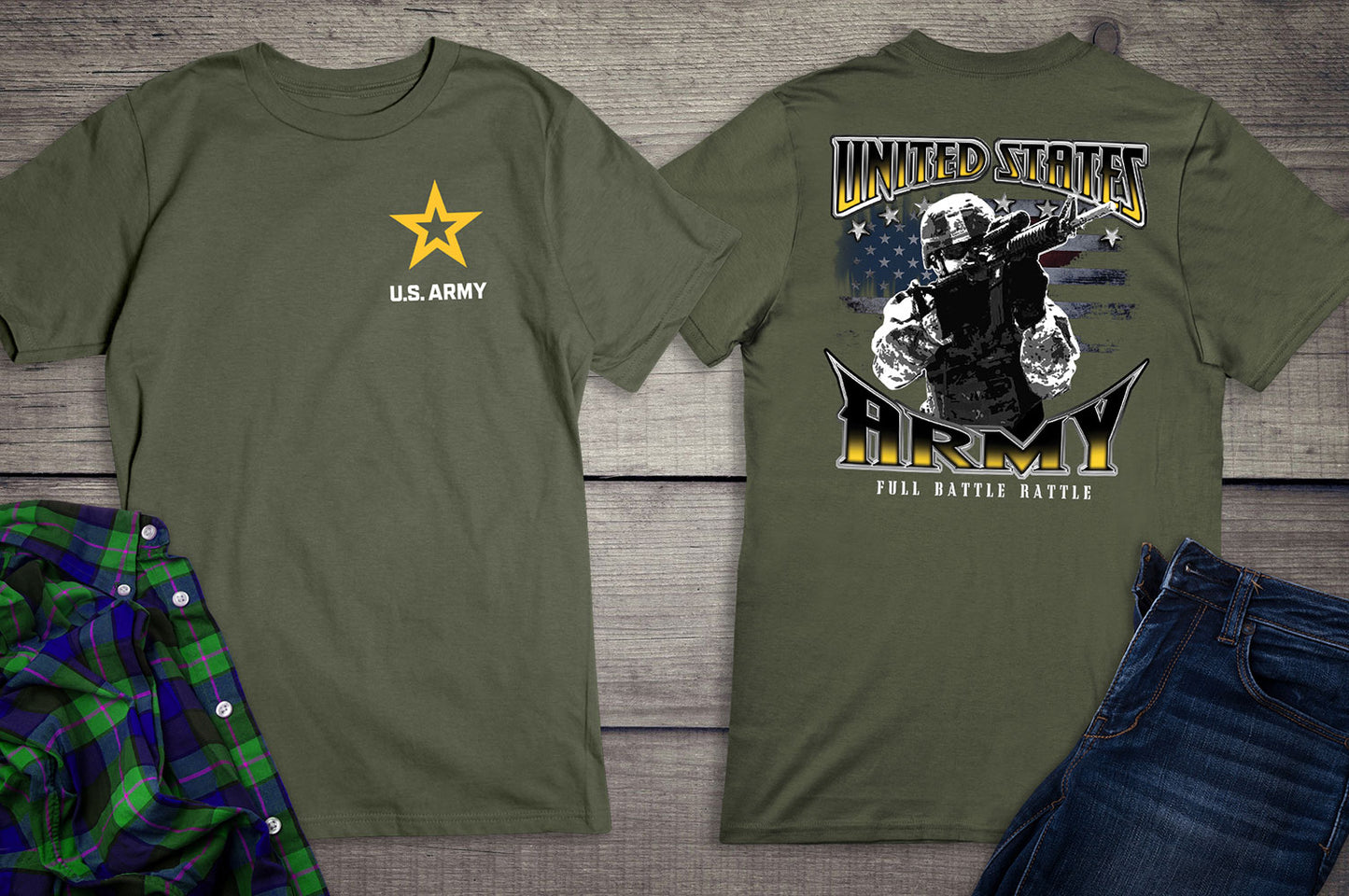 U.S. Army Full Battle Rattle T-Shirt