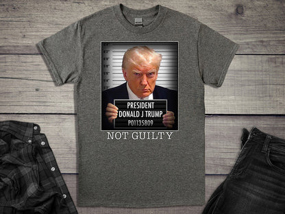 Not Guilty Mugshot T-Shirt