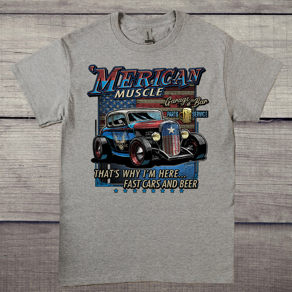 Merican Muscle Garage T-Shirt