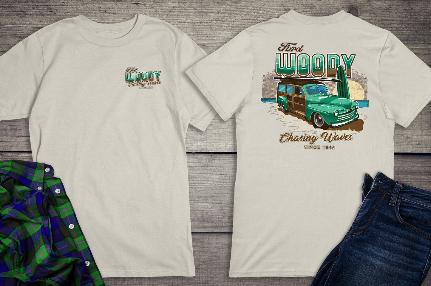 Ford Motor Company, 1946 Ford Woody T-Shirt