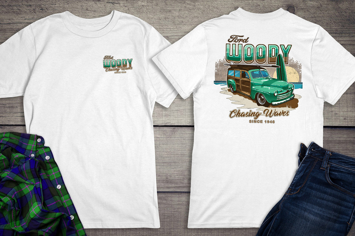 Ford Motor Company, 1946 Ford Woody T-Shirt