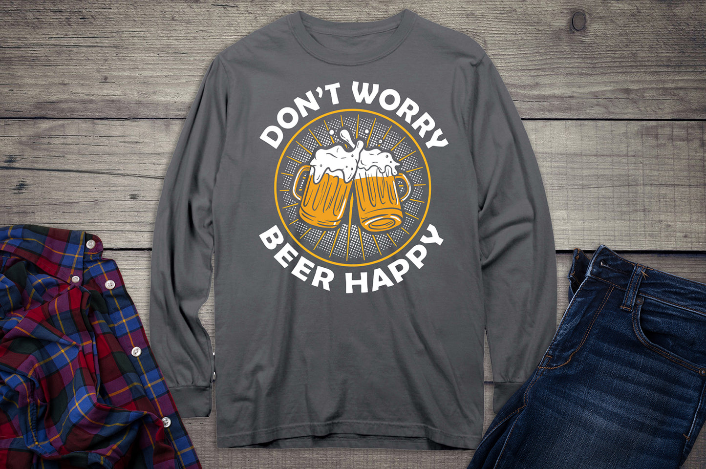 Beer Happy Long Sleeve Shirt