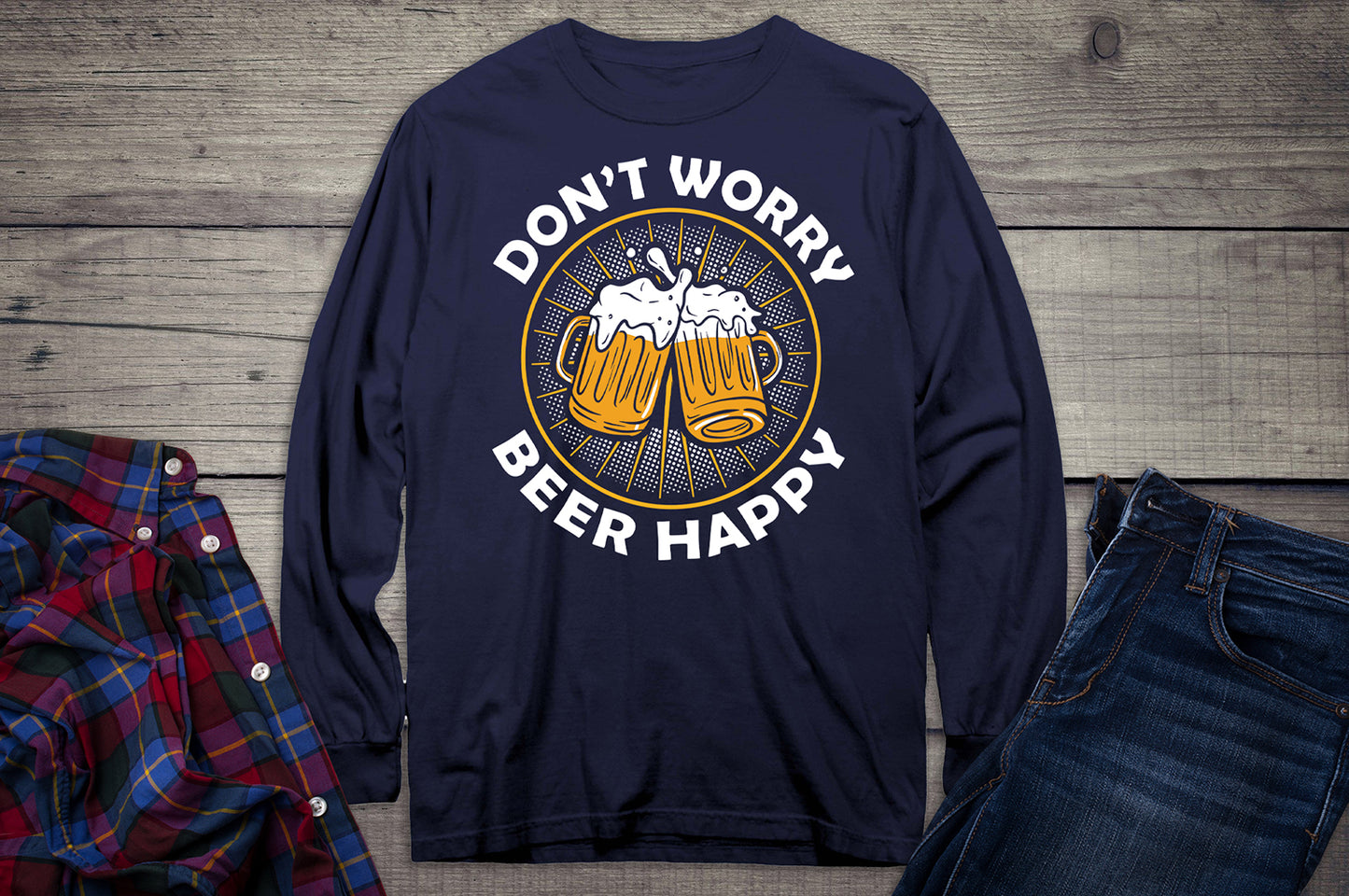 Beer Happy Long Sleeve Shirt