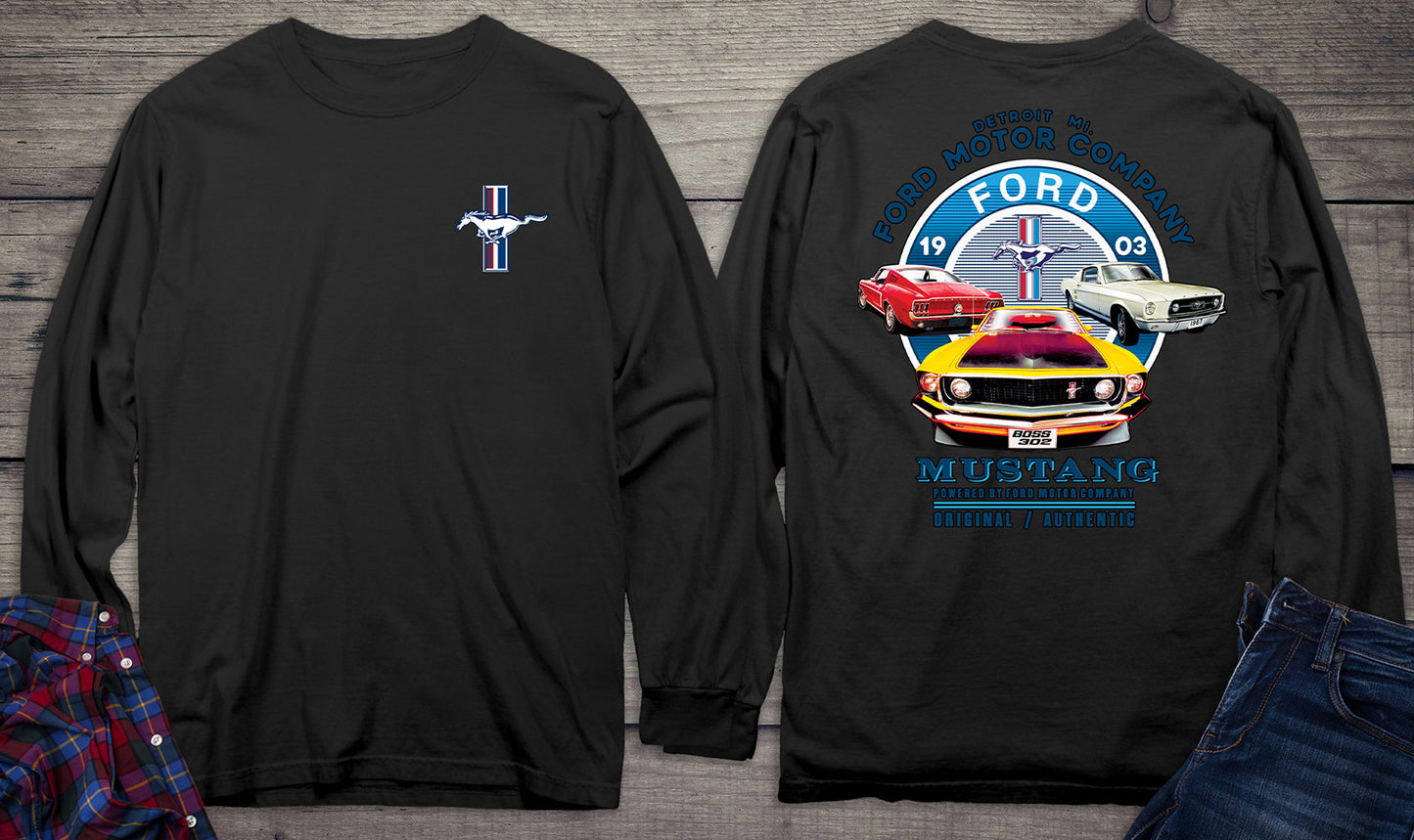 Ford Motor Company, Mustang Circle Long Sleeve Shirt