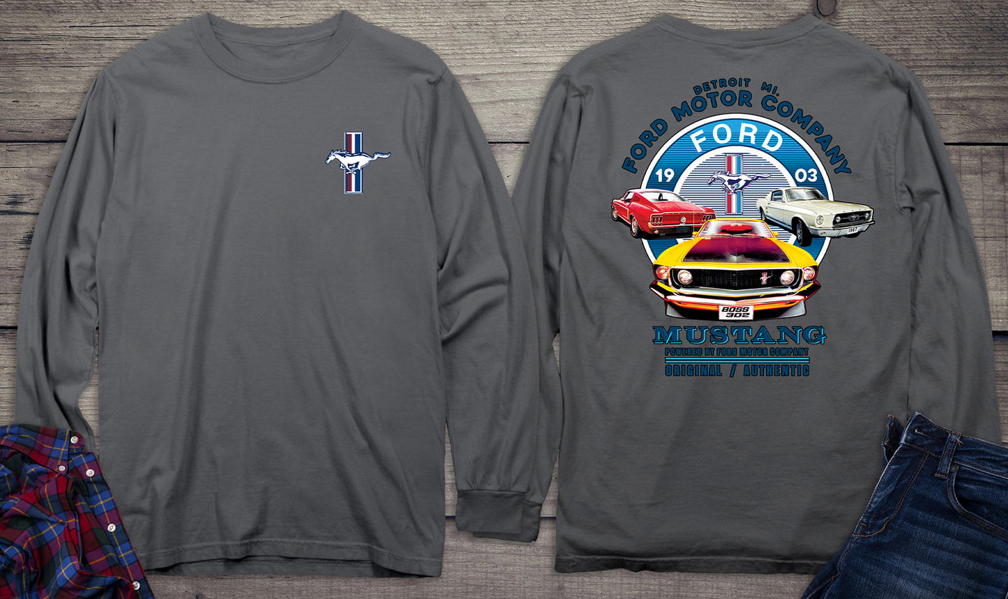 Ford Motor Company, Mustang Circle Long Sleeve Shirt