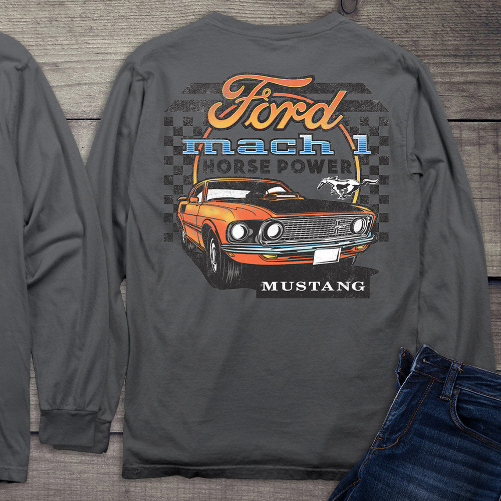 Ford Motor Company, Mustang Mach Horsepower Long Sleeve Shirt