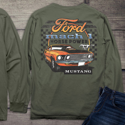 Ford Motor Company, Mustang Mach Horsepower Long Sleeve Shirt