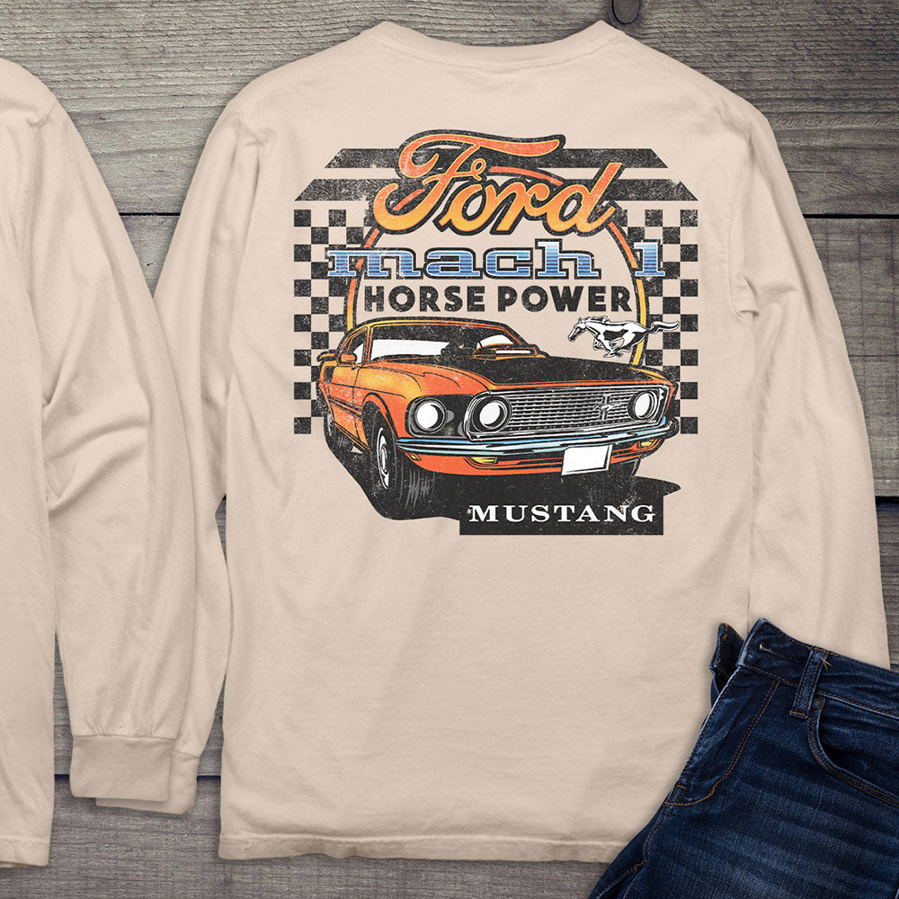 Ford Motor Company, Mustang Mach Horsepower Long Sleeve Shirt