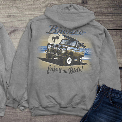 Ford Hoodie, Officially Licensed Bronco Enjoy The Ride Hooded Sweatshirt