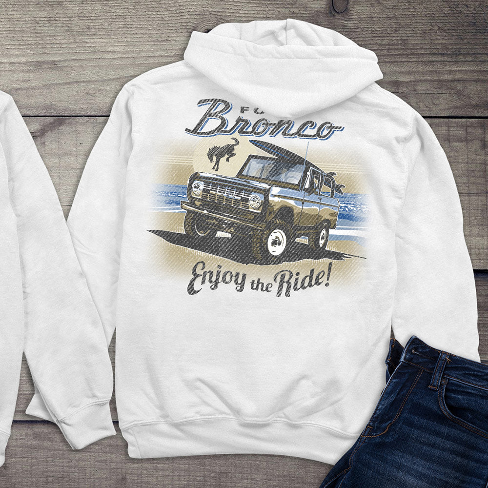 Ford Hoodie, Officially Licensed Bronco Enjoy The Ride Hooded Sweatshirt