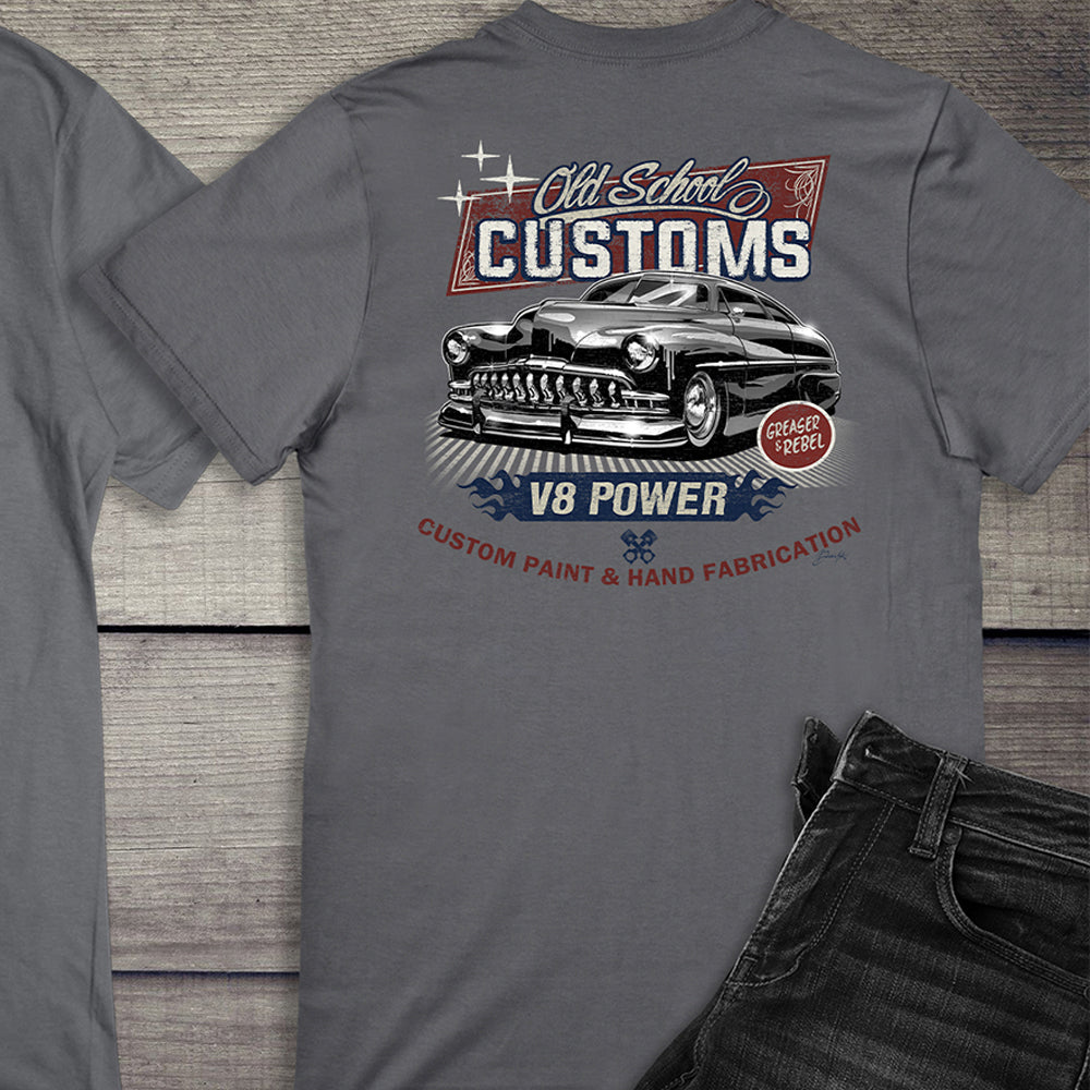 Old School Customs V8 T-Shirt